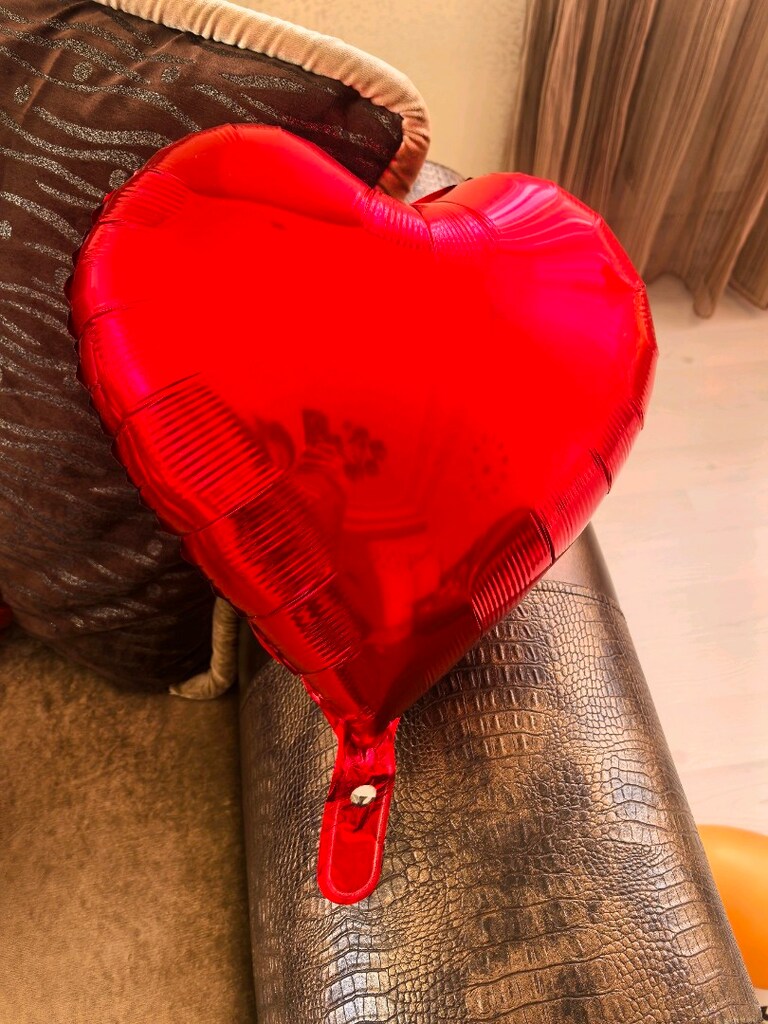 Kalp şişme balon 15 adet - 2