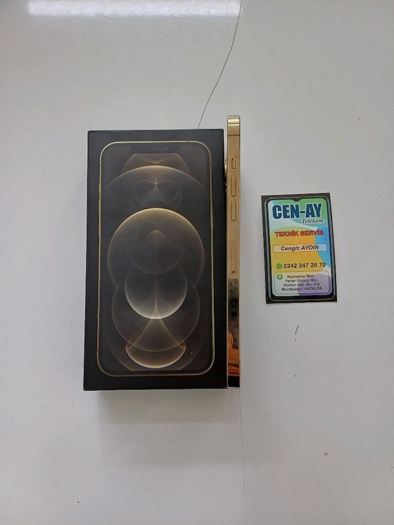 İPHONE 12 PRO MAX 128GB PİL %100 GOLD RENK - 4