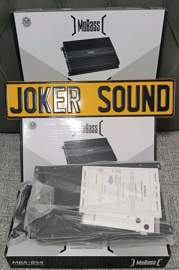 MOBASS MBA-854 4X60 Rms 4 kanal bas kontrollü anfi sıfır kapalı kutu - 3