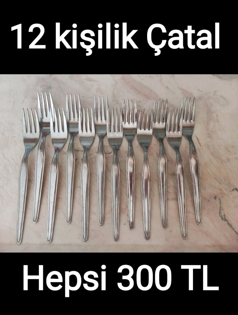 Kaşık 6 adet 100 TL dir. - 7
