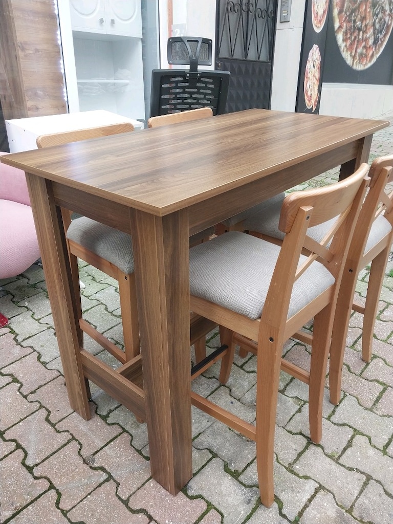 IKEA Bar Masa Takimi - ROSENTORP / INGOLF - 4 Sandalyeli - 2