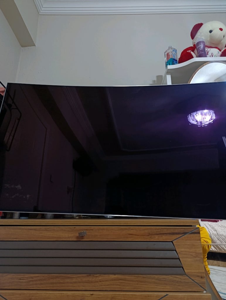 LG 140 ekran oval oled TV ekran kırık - 3