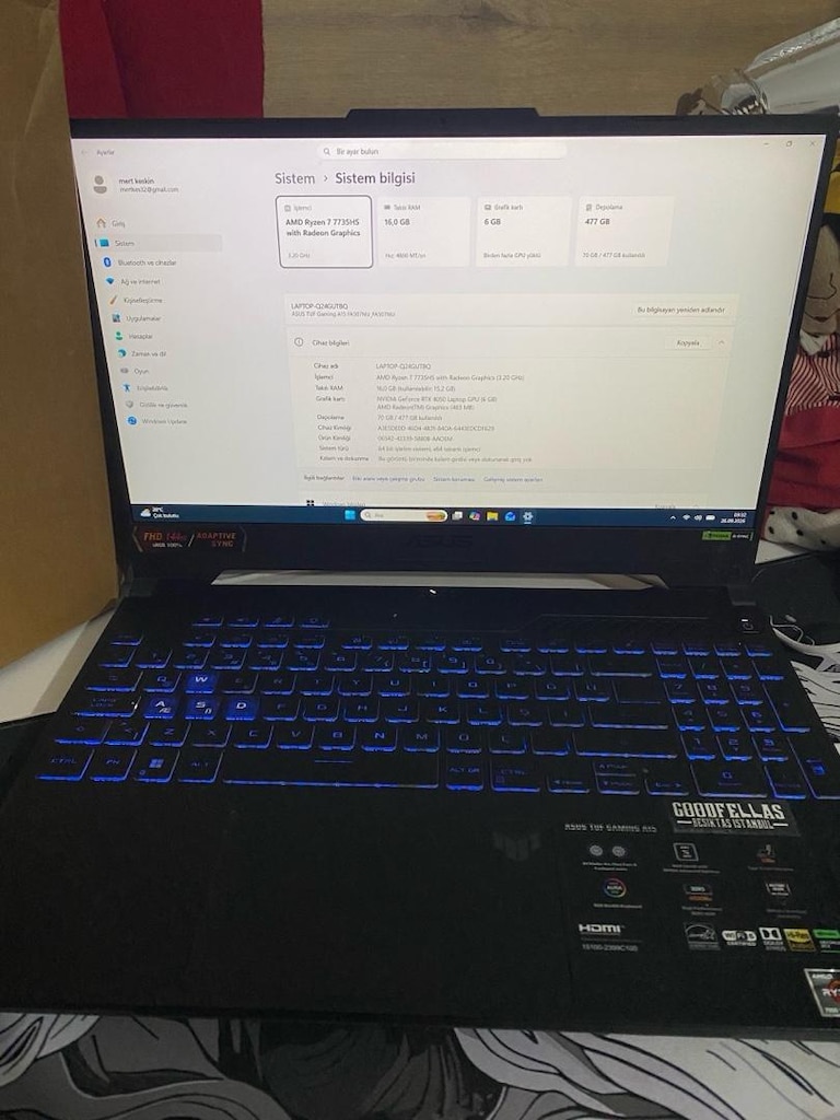 ASUS TUF A15 TAKASLI - 2