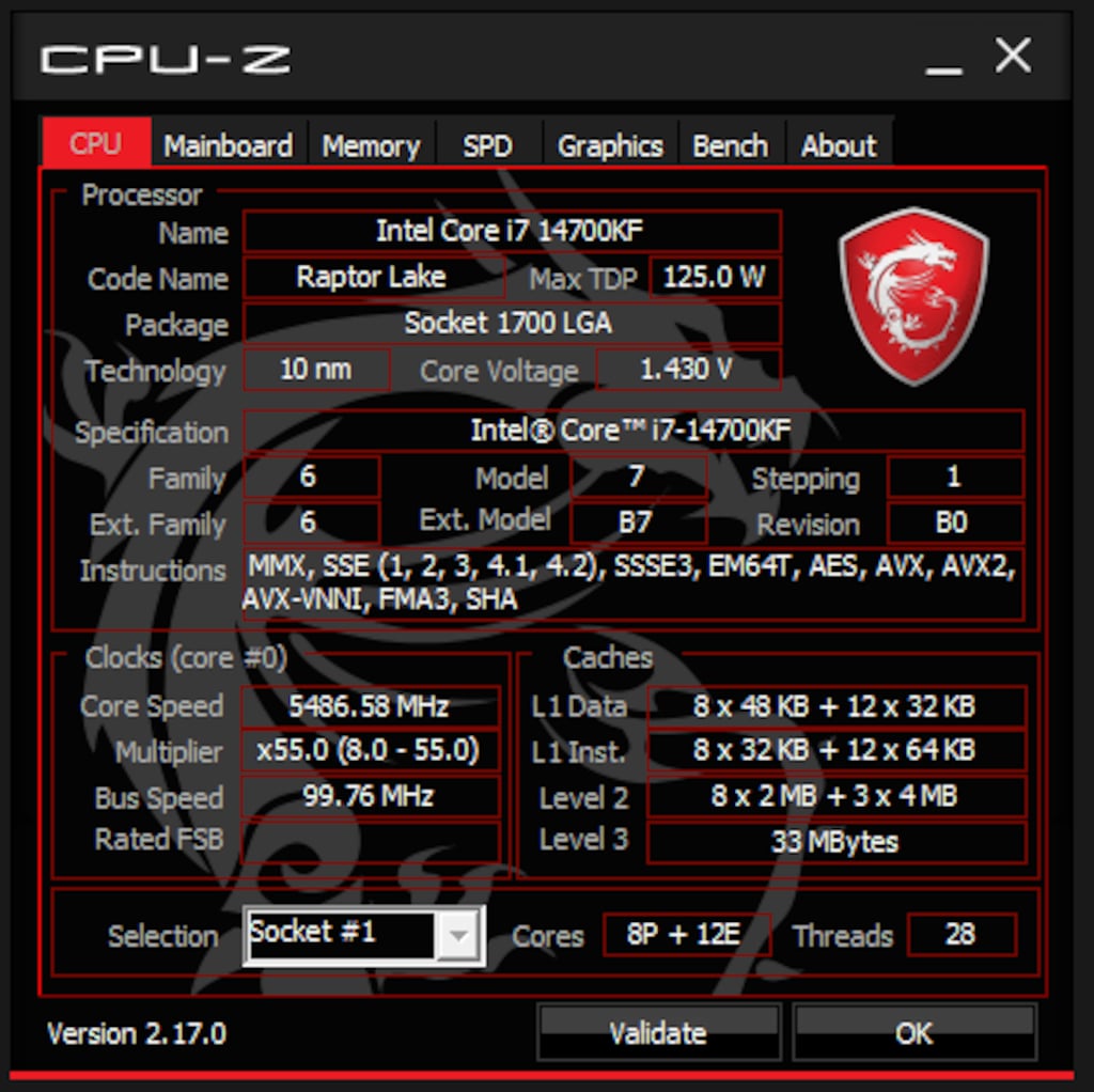 Intel Core i7 14700KF Soket 1700 14.Nesil 5.60GHz 33MB İşlemci - 3