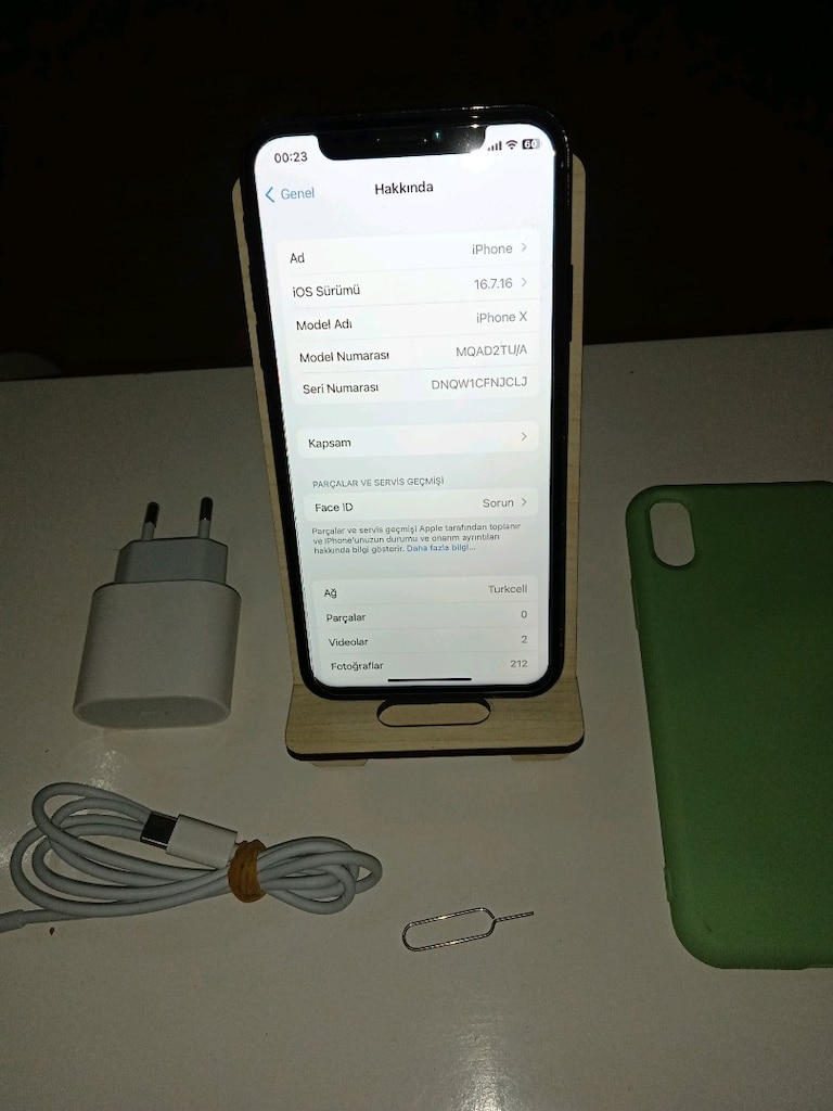 iPhone X GB ..64 pil 100 face ID calismiyor sadece Türkiye cihazı - 3