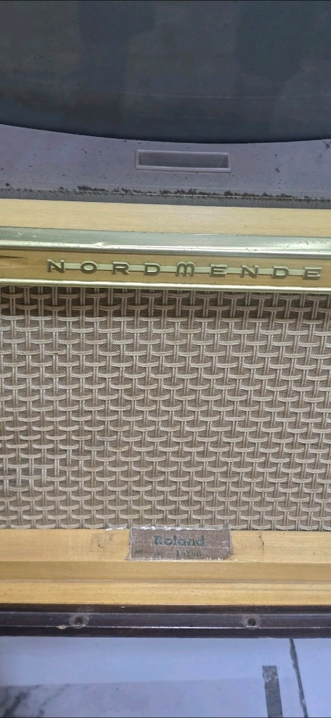 Vintage Alman Nord Mende Roland 59 Ahşap Kabin Tüplü Televizyon - 3