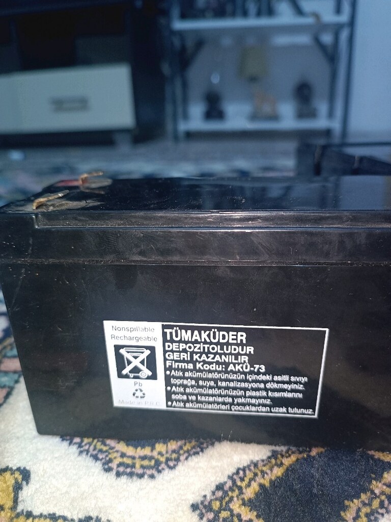 akü 12 volt 7 amper 13 adet toplu olarak satılık - 6