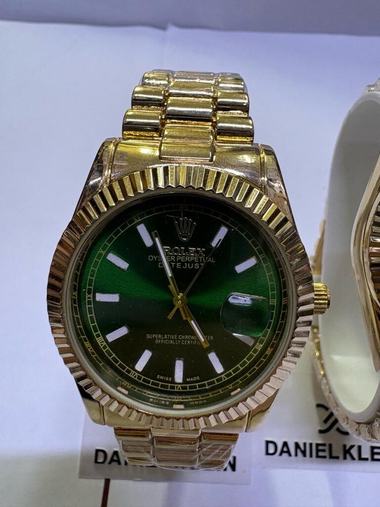 Rolex Model Gold Takvimli Metal Kordon Saatler – Lüks & Şık Seri - 3