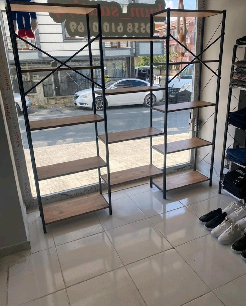 Çok Katlı Modern Kitaplık ve Raf Ünitesi - 5