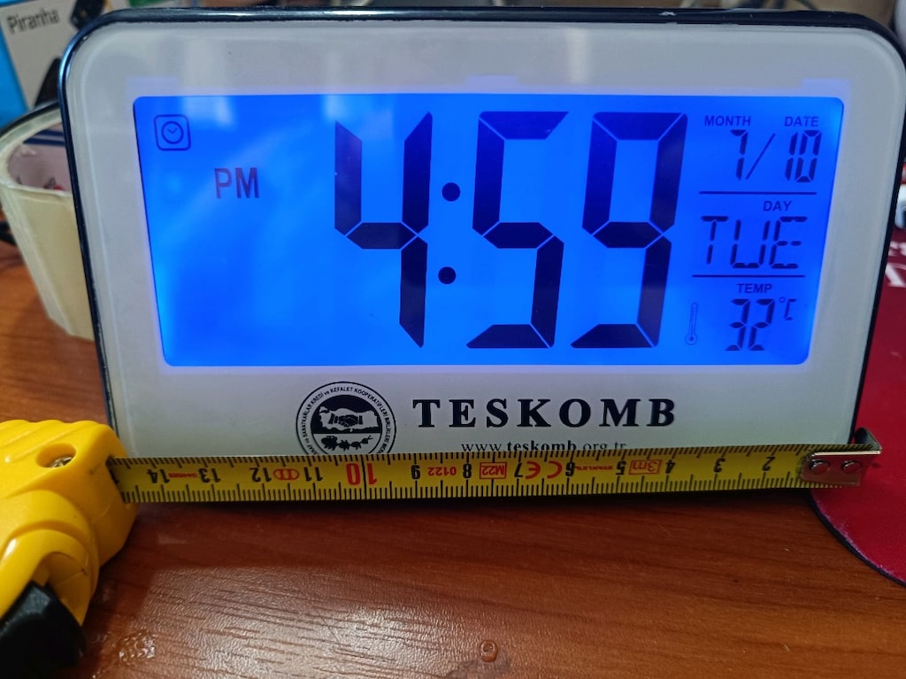 Dijital Masa Saati hareketli Alarm Işık - 8