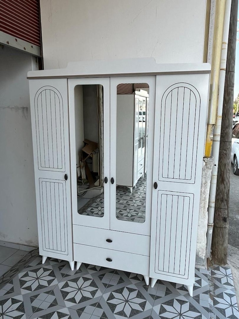 ultra lüks 4 kapaklı dolap sıfır ürün dev kampnya adrese teslim - 4