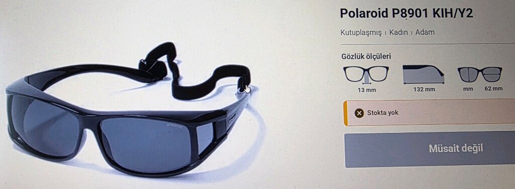 Polaroid P8901 K FİLTER Cat.3 güneş gözlüğü. Sıfır. Yurt dışı ürünü. - 6