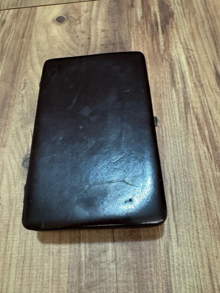 Vintage Deri Kaplama Bölmeli Saklama Kutusu Dışı deri kaplama, - 9