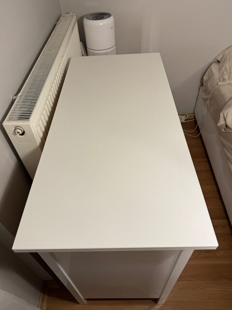 IKEA HEMNES 3 Çekmeceli Şifonyer, Beyaz Masif Ahşap