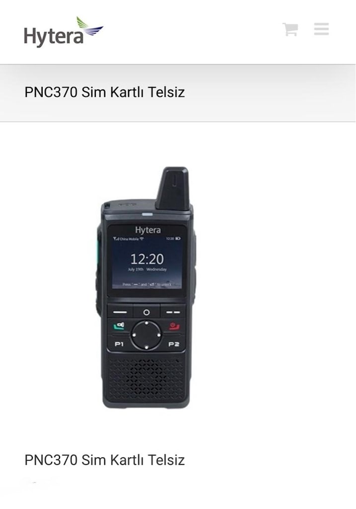 hytera P-370 bas konuş telsiZ - 2