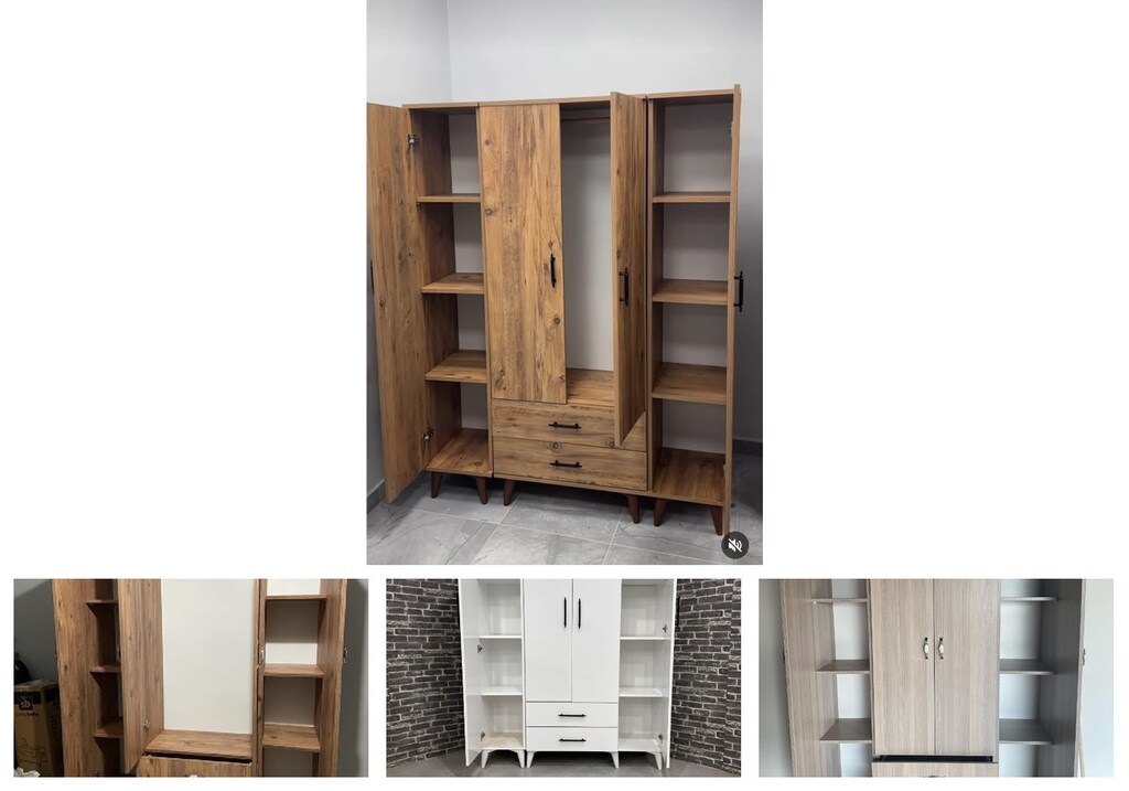 4 kapaklı elbise dolabı nmomsewmzp - 4