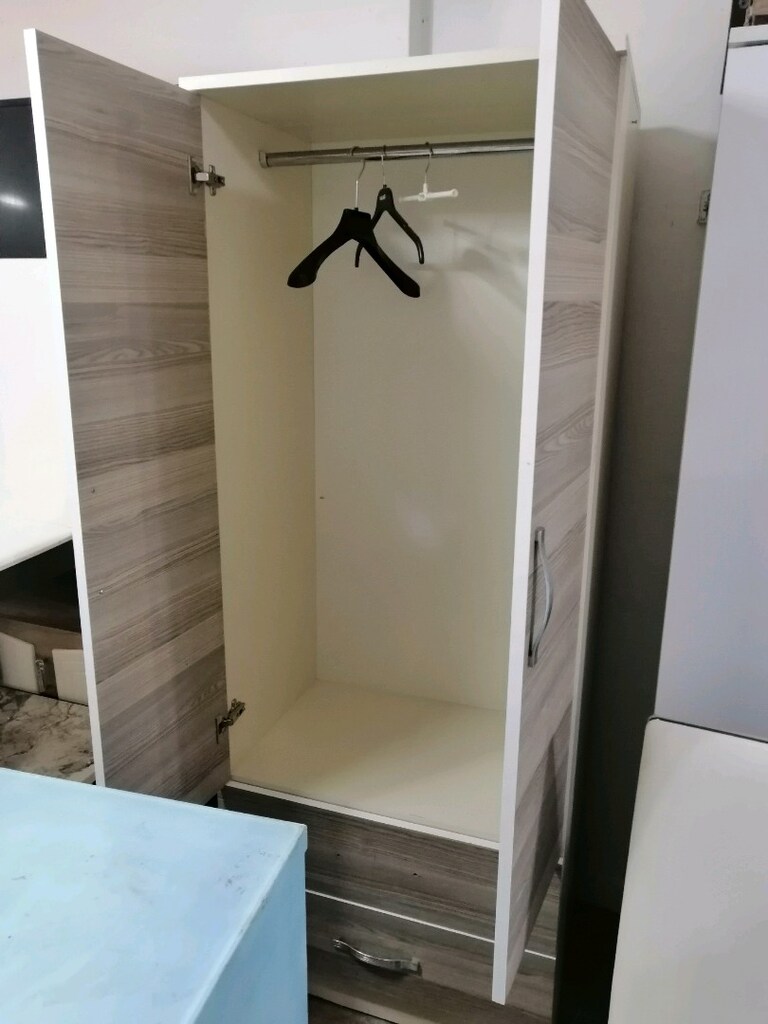 iki kapılı 2 çekmeceli aynı zamanda askılıklı gardırop - 6