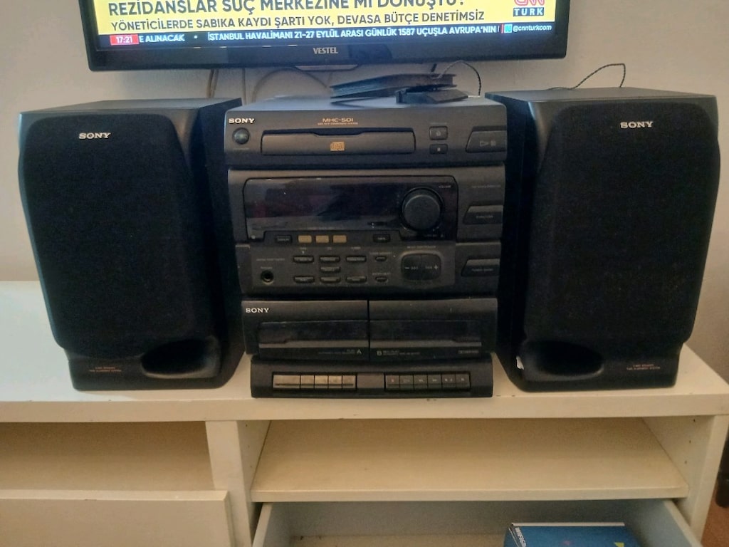 SONY MHC-5OI MARKA RADYO CD KASET ÇALAR - 2