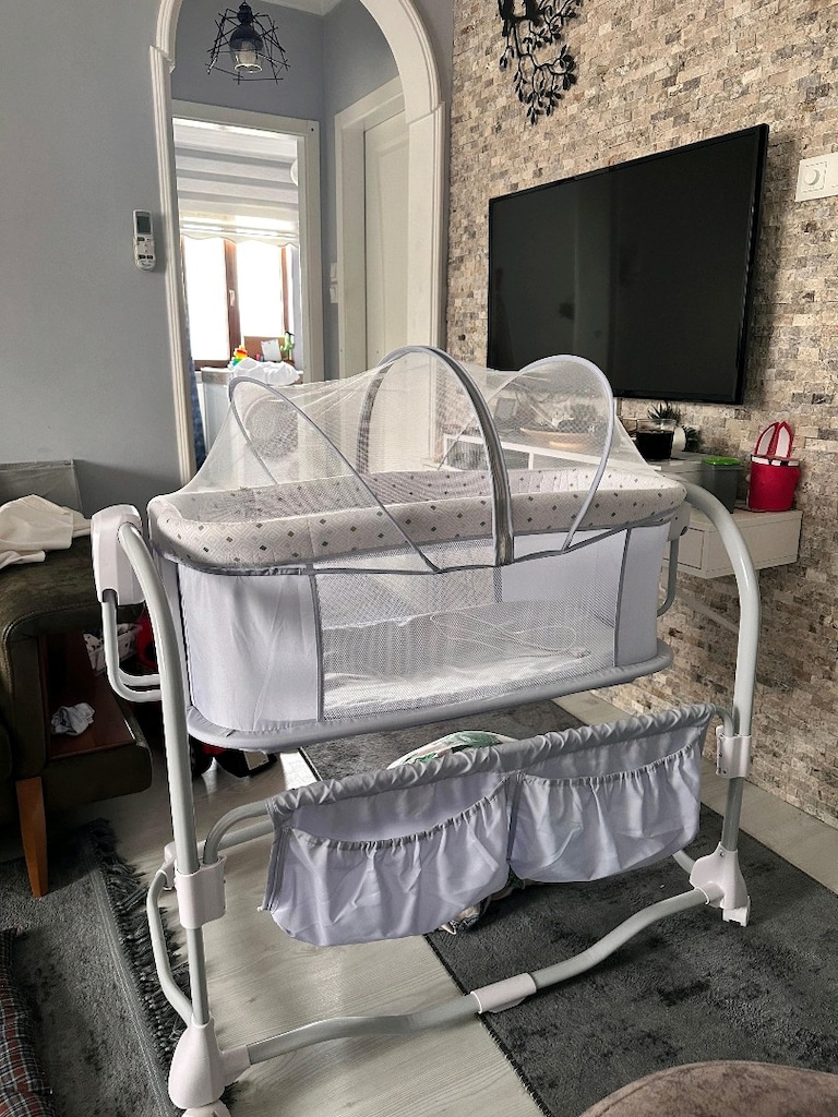 elele Anne yani otomatik sallanır park yatak - 6