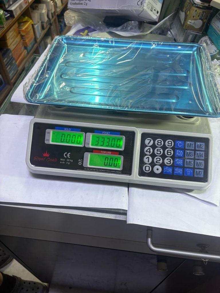 Royal Scale 40Kg 2Gr Dijital Fiyat Hesaplamalı Terazi Çift Ekran - 8