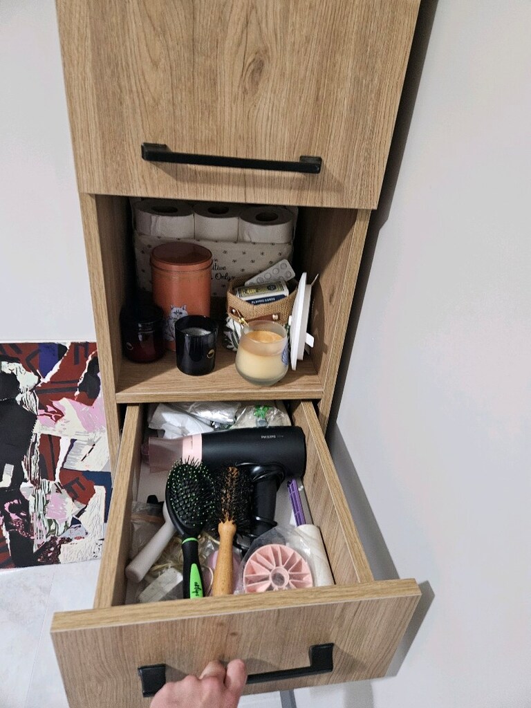 Camasir sepetli kullanisli dolap (36×50×210) - 4