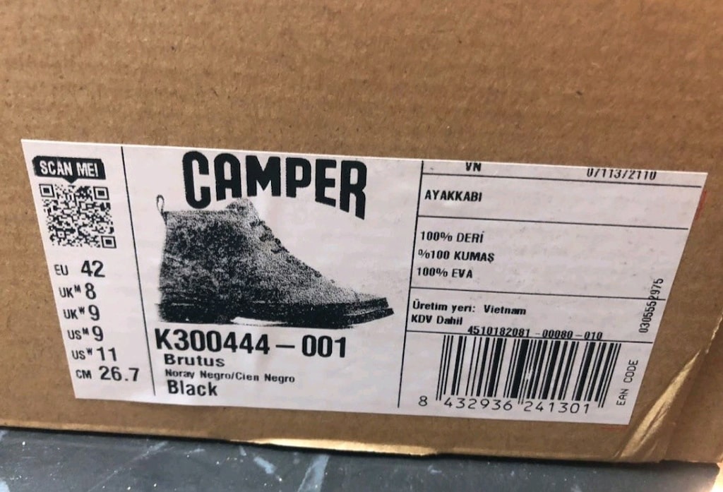 Camper Brutus Yarım Bot Siyah 42 - 6