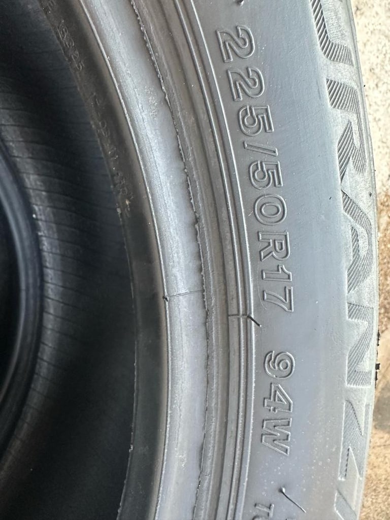 225 50 17 BİRİDGESTONE T001 RFT PATLAMAYAN LASTIK SIFIR GİBİ. LASTİKLE - 6