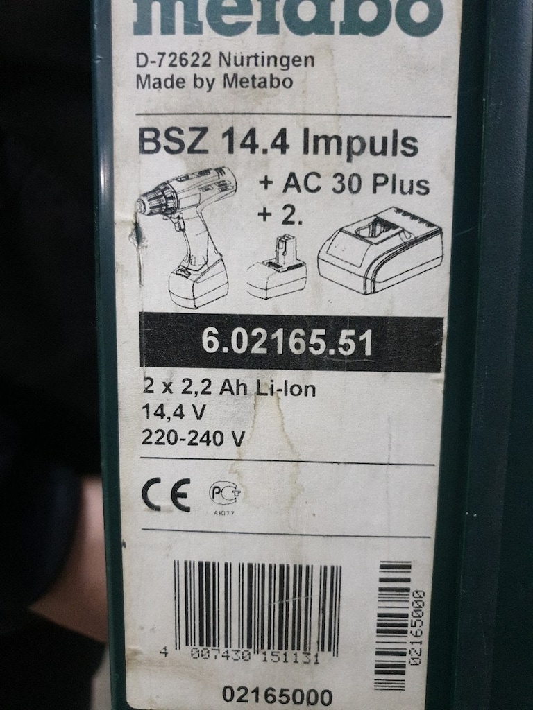 Metabo BSZ 14.4 Impuls Matkap Seti 2 Takım - 2