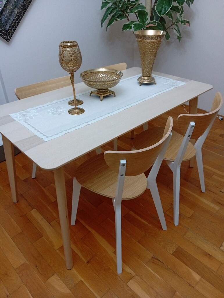 IKEA TAMAMEN AHŞAP MASA SANDALYE - 2