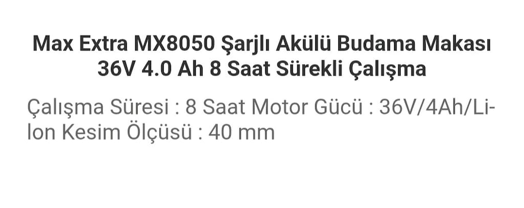 ŞARJLI AKÜLÜ BUDAMA MAKASI - 3