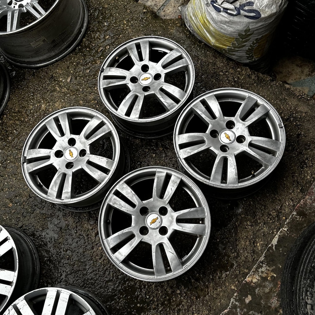 ORİJİNAL 15 inç 4x100 Chevrolet Aveo Jant Takımı 2. El - 4