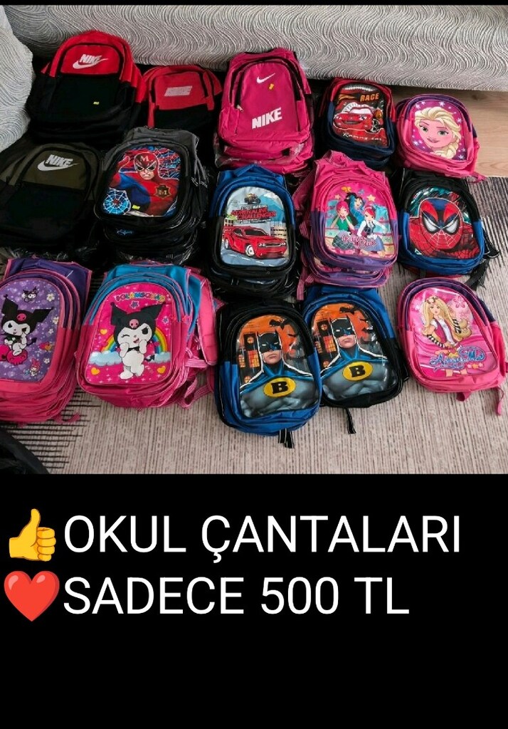 OKUL ÇANTALARI SADECE 500 TL