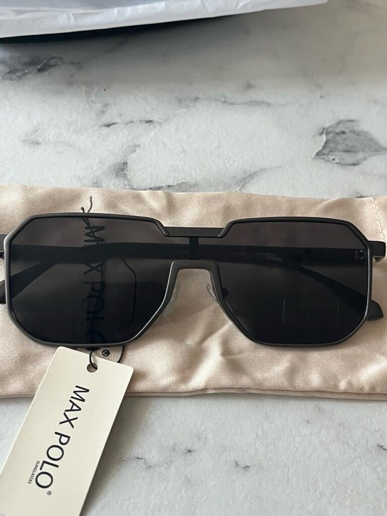 Sıfır Max Polo Füme Metal Çerçeve Köşeli Güneş Gözlüğü - MP-2821 - 3