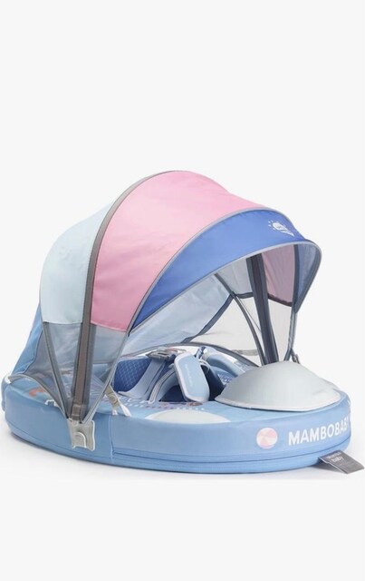 mambobaby güneşlikli yüzme simidi