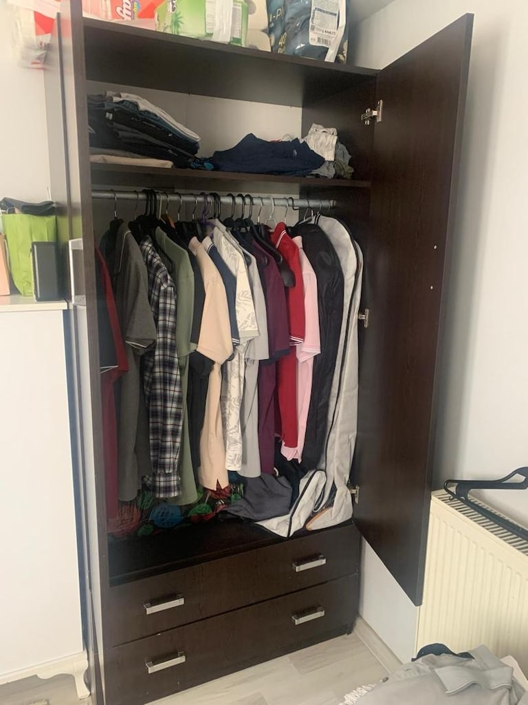 2 Kapılı 3 Çekmeceli Gardırop – Askılıklı ve Raflı - 2
