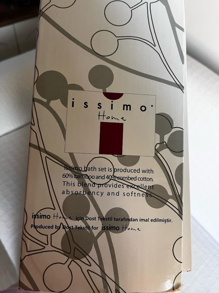Issımo Home 8 parça bambu lüks bornoz seti - 18