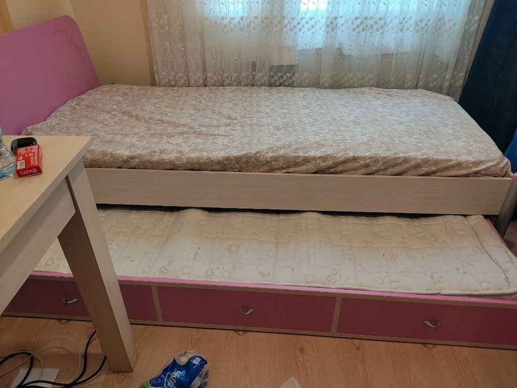 Çilek Marka Bazalı Genç Yatağı – Yedek Yataklı, Çekmeceli, Çok Temiz - 2