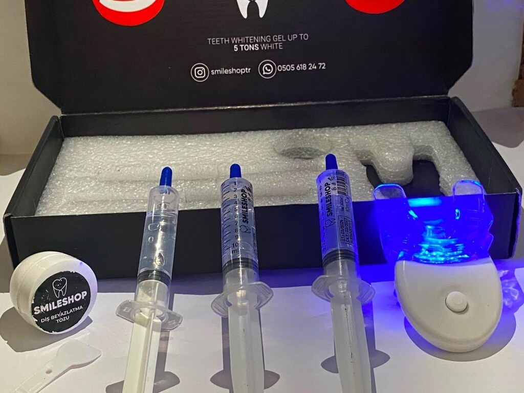 SMİLESHOP LED diş beyazlatma seti - sıfır - Tam Set! - 13