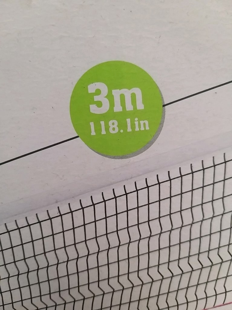 3 Metre 118.1 in En 80 cm 31.5 in Tenis Filesi Sağlam - 4