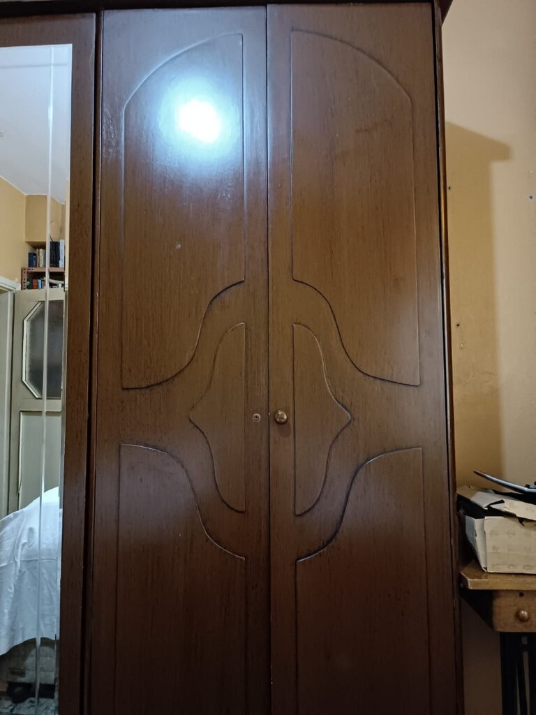 6 KAPILI AĞAÇ AYNALI DOLAP GARDROP - 3