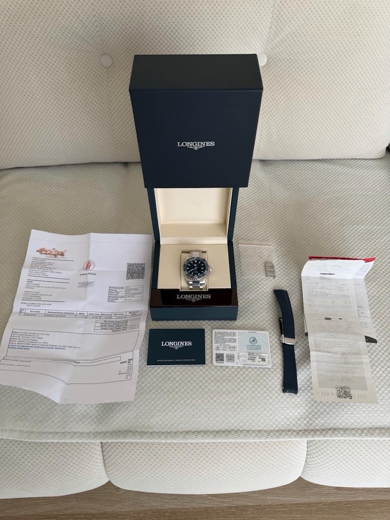 LONGINES GMT HYDROCONQUEST GARANTİLİ SIFIR KONDİSYON - 9