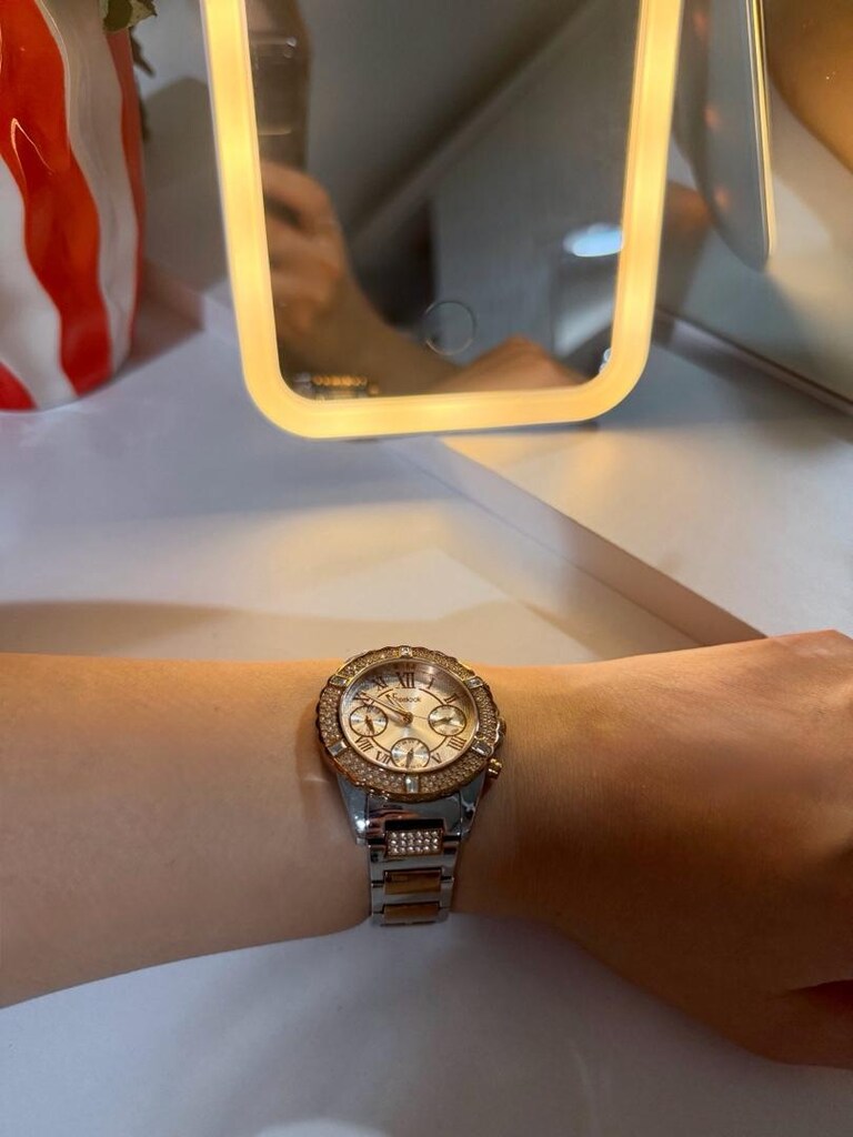 Freelook Bronz Swarowski taşlı kadın kol saati - 2