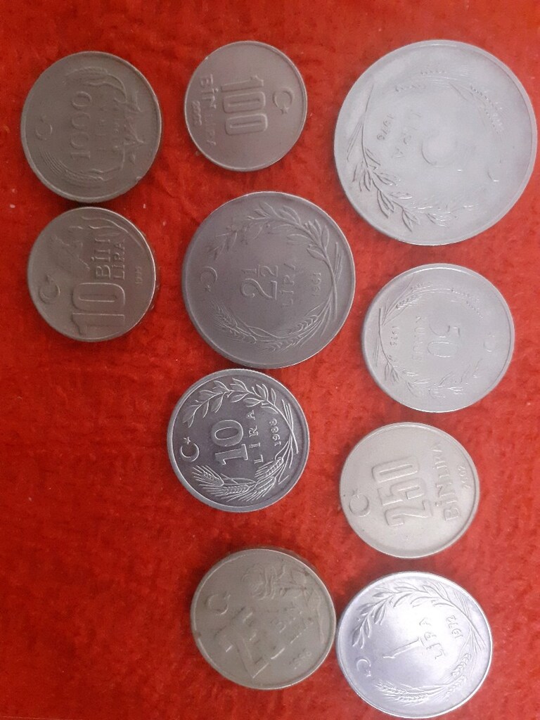 10 adet eski Türk paralari - 3