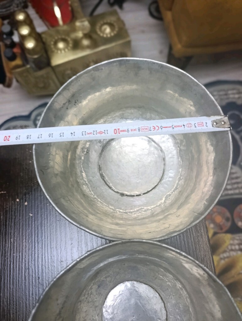Osmanlı ve Cumhuriyet dönemi bakır üzeri kalaylı taslar - 3