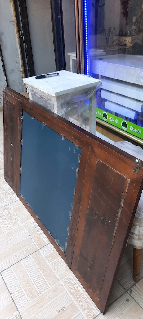 ahşap askılıklı ayna - 3