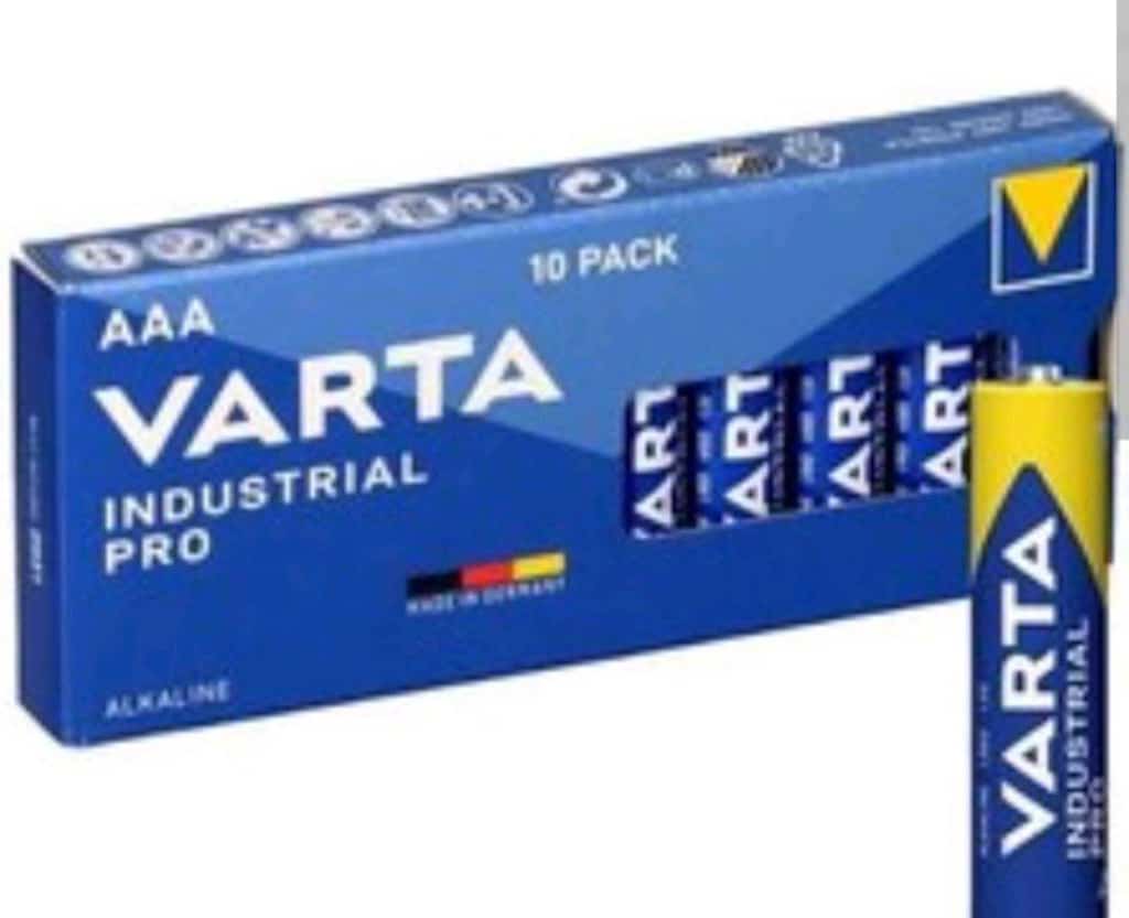 varta endüstriyel alkalin pro (AA VE AAA) varta longlife power (9v) - 3