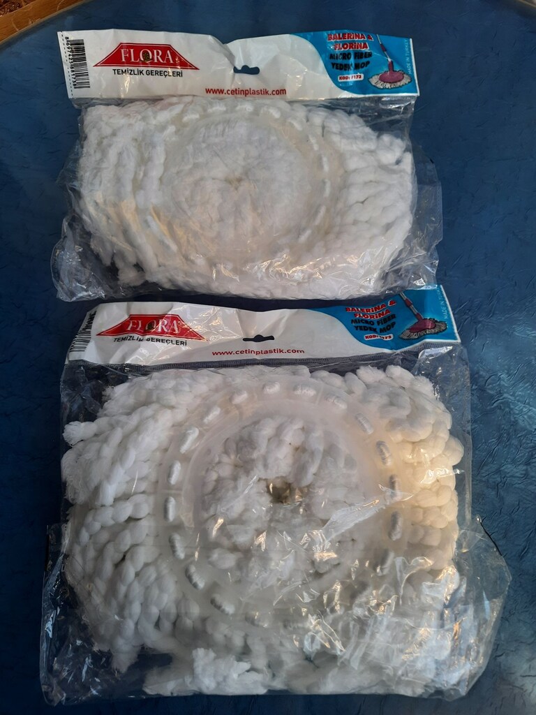 ADET FİYAT:120TL BALERİNA F173 FLORİNA MİKRO FİBER YEDEK MOP ÇAP:16 CM - 3