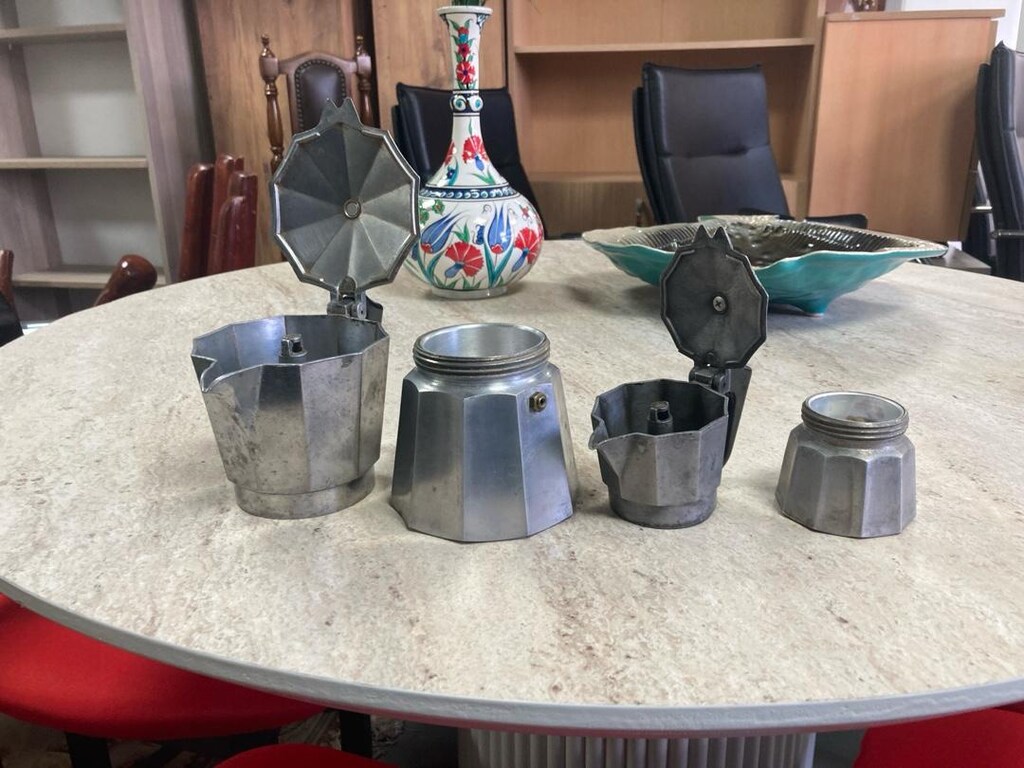 moka pot (İtalyan kahve cezvesi) İkisi birden - 5
