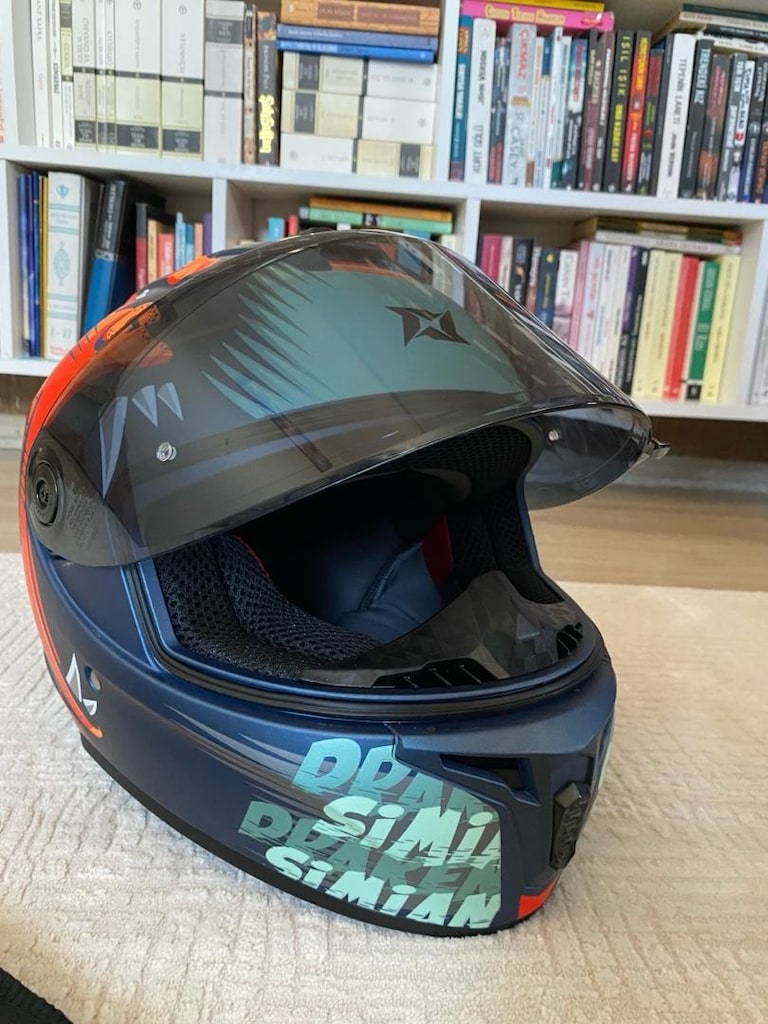 AXXİS Draken S Simian B6 Mat Full Face Kapalı Kask S beden - 10