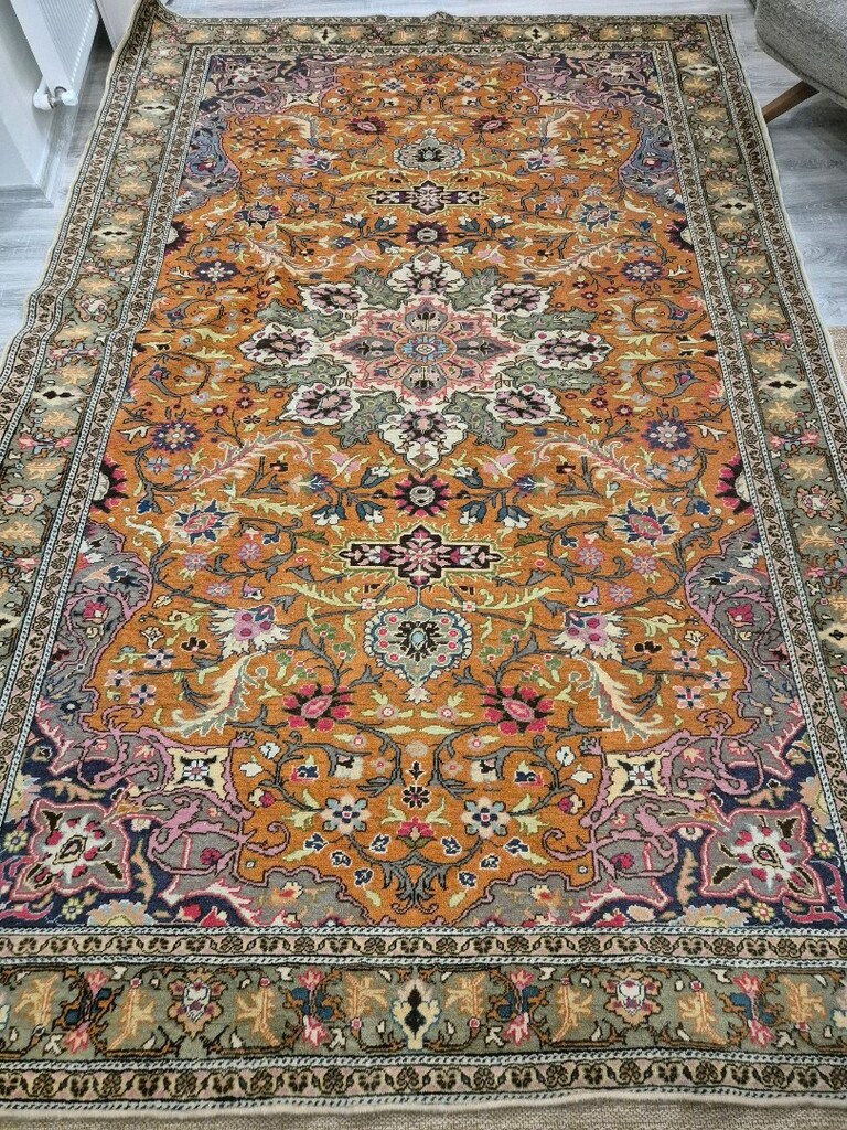 ORİJİNAL EL DOKUMA BÜNYAN HALISI – 50 YILLIK VINTAGE – 200x300 CM